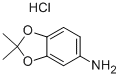 结构式 CAS# 75200-79-2, 2,2-二甲基-1,3-苯并二氧戊环-5-胺盐酸盐
