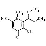 CAS#: 752186-89-3， 3-Hydroxy-2-(1-methoxypropyl)-1,6-dimethyl-4(1H)-pyridinone