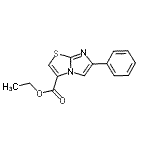 structure of CAS# 752244-05-6, Ethyl 6-phenylimidazo[2,1-b][1,3]thiazole-3-carboxylate;ethyl 6-phenylimidazo[2,1-b]1,3-thiazoline-3-carboxylate;IMIDAZO[2<wbr>,1-B]THIA<wbr>ZOLE-3-CA<wbr>RBOXYLICA<wbr>CID, 6-PH<wbr>ENYL-, ET<wbr>HYL ESTER;MFCD11222706