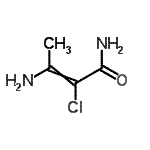 CAS#: 75292-29-4， 3-Amino-2-chloro-2-butenamide