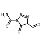 CAS#: 752933-55-4， 4-Formyl-5-oxo-4,5-dihydro-1H-1,2,3-triazole-1-carboxamide