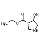 CAS#: 752936-83-7， Ethyl (3S,4S)-4-hydroxy-3-pyrrolidinecarboxylate