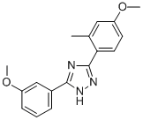 CAS#: 75318-83-1， 3-(4-Methoxy-2-Methylphenyl)-5-(3-Methoxyphenyl)-2H-1,2,4-Triazole