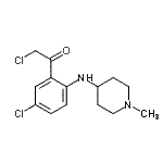 CAS#: 753413-06-8， 2-Chloro-1-{5-chloro-2-[(1-methyl-4-piperidinyl)amino]phenyl}ethanone