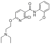 CAS#: 75348-40-2， 6-(2-Diethylaminoethoxy)-N-(2-Methoxyphenyl)Pyridine-3-Carboxamide Hydrochloride