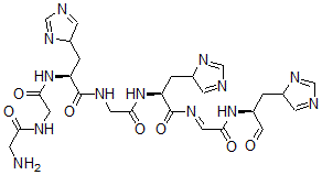 CAS#: 75356-90-0， (2S)-2-[[2-[(2-Aminoacetyl)Amino]Acetyl]Amino]-3-(4H-Imidazol-4-Yl)-N-[2-[[(2S)-3-(4H-Imidazol-4-Yl)-1-[[2-[[(2S)-1-(4H-Imidazol-4-Yl)-3-Oxopropan-2-Yl]Amino]-2-Oxoethylidene]Amino]-1-Oxopropan-2-Yl]Amino]-2-Oxoethyl]Propanamide