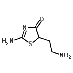 CAS 登录号：754143-27-6， 2-氨基-5-(2-氨基乙基)-1,3-噻唑-4(5H)-酮