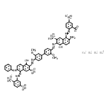CAS#: 75522-93-9， Tetrasodium 2-[(2-amino-6-{[4'-({6-anilino-5-[(2,5-disulfonatophenyl)diazenyl]-1-hydroxy-3-sulfonato-2-naphthyl}diazenyl)-3,3'-dimethoxy-4-biphenylyl]diazenyl}-5-hydroxy-7-sulfo-1-naphthyl)diazenyl]-5 -nitrobenzoate