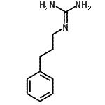 structure of CAS# 7565-21-1, 1-(3-Phenylpropyl)guanidine;N -(3-Phenyl-propyl)-guanidine;N -(3-Phenyl-propyl)-guanidine