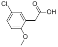 structure of CAS# 7569-62-2, (5-Chloro-2-Methoxyphenyl)Acetic Acid;2-(5-Chloro-2-Methoxy-Phenyl)Acetate;2-(5-Chloro-2-Methoxy-Phenyl)Ethanoate;Zinc04218546
