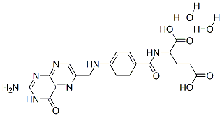structure of CAS# 75708-92-8, Folic Acid Dihydrate;PTEROYLGLUTAMIC ACID DIHYDRATE;PGA,  Pteroylglutamic  Acid;FOLIC ACID DIHYDRATE 97%