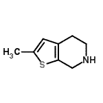 CAS#: 757152-25-3， 2-Methyl-4,5,6,7-tetrahydrothieno[2,3-c]pyridine