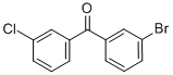 structure of CAS# 75762-59-3, 3-Bromo-3'-Chlorobenzophenone;3-BROMO-3'-CHLOROBENZOPHENONE