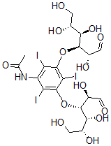 CAS#: 75871-99-7， N-[2,4,6-Triiodo-3,5-Bis[[(2R,3S,4R,5R)-2,4,5,6-Tetrahydroxy-1-Oxohexan-3-Yl]Oxy]Phenyl]Acetamide