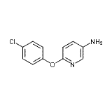 结构式 CAS# 75926-64-6, 6-(4-氯苯氧基)-3-吡啶胺