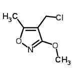 CAS#: 75989-22-9， 4-(Chloromethyl)-3-methoxy-5-methyl-1,2-oxazole