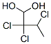 structure of CAS# 76-40-4, 2,2,3-Trichlorobutane-1,1-Diol;2,2,3-Trichloro-1,1-Butanediol