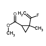 CAS#: 760179-40-6， Methyl 2-(1-fluorovinyl)-2-methylcyclopropanecarboxylate
