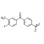 structure of CAS# 760192-96-9, (4-Fluoro-3-methylphenyl)(4-nitrophenyl)methanone;4-Fluoro-3-methyl-4'-nitrobenzophenone;MFCD03841022