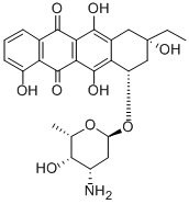 CAS#: 76034-18-9， (7S,9S)-7-[(2R,4S,5S,6S)-4-Amino-5-Hydroxy-6-Methyloxan-2-Yl]Oxy-9-Ethyl-4,6,9,11-Tetrahydroxy-8,10-Dihydro-7H-Tetracene-5,12-Dione