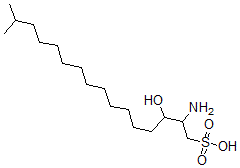 CAS#: 76187-10-5， 2-Amino-3-Hydroxy-15-Methylhexadecane-1-Sulfonic Acid