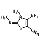 CAS#: 762191-83-3， (2E)-4-Amino-3-methyl-2-(methylimino)-2,3-dihydro-1,3-thiazole-5-carbonitrile