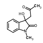 CAS#: 76325-64-9， 3-Hydroxy-1-methyl-3-(2-oxopropyl)-1,3-dihydro-2H-indol-2-one