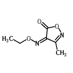 CAS 登录号：76347-05-2， (4Z)-4-(乙氧基亚氨基)-3-甲基-1,2-恶唑-5(4H)-酮