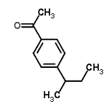 结构式 CAS# 7645-81-0, 1-(4-仲-丁基苯基)乙酮