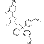 CAS#: 76512-82-8， 4-Amino-1-{5-O-[bis(4-methoxyphenyl)(phenyl)methyl]-2-deoxypentofuranosyl}-2(1H)-pyrimidinone