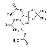CAS#: 76512-89-5， 3,4,6-Tri-O-acetyl-1,2-O-isopropylidene-beta-D-fructofuranose