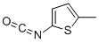 structure of CAS# 76536-99-7, 5-Methylthien-2-Yl Isocyanate;5-Methylthien-2-Yl Isocyanate 97%;2-ISOCYANATO-5-METHYLTHIOPHENE;5-Methylthien-2-Yl Isocyanate