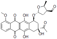 CAS#: 76573-20-1， (2S,3S,5S)-5-[[(1S,3S)-3-Acetyl-3,5,12-Trihydroxy-10-Methoxy-6,11-Dioxo-2,4-Dihydro-1H-Tetracen-1-Yl]Oxy]-2-Methyloxolane-3-Carbaldehyde