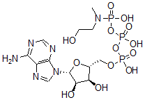 CAS#: 76644-51-4， [[[(2R,3S,4R,5R)-5-(6-Aminopurin-9-Yl)-3,4-Dihydroxyoxolan-2-Yl]Methoxy-Hydroxyphosphoryl]Oxy-Hydroxyphosphoryl]Oxy-N-(2-Hydroxyethyl)-N-Methylphosphonamidic Acid