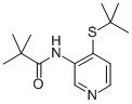 结构式 CAS# 766557-58-8, N-(4-叔丁基巯基-吡啶-3-基)-2,2-二甲基-丙酰胺