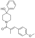 CAS#: 76691-29-7， (E)-1-(4-Hydroxy-4-Phenylpiperidin-1-Yl)-3-(4-Methoxyphenyl)-2-Methylprop-2-En-1-One