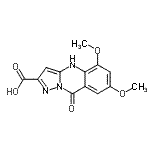 CAS#: 76745-64-7， 5,7-Dimethoxy-9-oxo-4,9-dihydropyrazolo[5,1-b]quinazoline-2-carboxylic acid