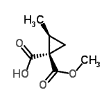 CAS#: 767587-88-2， (1R,2S)-1-(Methoxycarbonyl)-2-methylcyclopropanecarboxylic acid