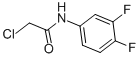 结构式 CAS# 76778-13-7, 2-氯-N-(3,4-二氟苯基)乙酰胺