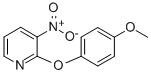 structure of CAS# 76893-48-6, 2-(4-Methoxyphenoxy)-3-Nitropyridine;2-(4-METHOXYPHENOXY)-3-NITROPYRIDINE