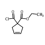 CAS#: 76910-09-3， Ethyl 1-(chlorocarbonyl)-3-cyclopentene-1-carboxylate