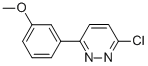 structure of CAS# 76970-14-4, 3-Chloro-6-(3-Methoxyphenyl)-Pyridazine;3-CHLORO-6-(3-METHOXYPHENYL)-PYRIDAZINE