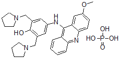 CAS#: 76975-05-8， 4-[(2-Methoxyacridin-9-Yl)Amino]-2,6-Bis(Pyrrolidin-1-Ylmethyl)Phenol, Phosphoric Acid