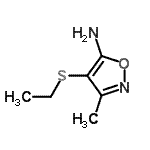 CAS#: 77036-92-1， 4-(Ethylsulfanyl)-3-methyl-1,2-oxazol-5-amine