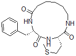 CAS 登录号：77052-97-2， (3S,6S)-3-(2-甲硫基乙基)-6-(苯基甲基)-1,4,7-三氮杂环十三烷-2,5,8-三酮