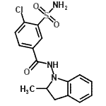 CAS#: 77083-52-4， 4-Chloro-N-(2-methyl-2,3-dihydro-1H-indol-1-yl)-3-sulfamoylbenzamide