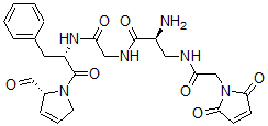 CAS#: 77087-68-4， (2S)-2-Amino-3-[[2-(2,5-Dioxopyrrol-1-Yl)Acetyl]Amino]-N-[2-[[(2S)-1-[(2R)-2-Formyl-2,5-Dihydropyrrol-1-Yl]-1-Oxo-3-Phenylpropan-2-Yl]Amino]-2-Oxoethyl]Propanamide