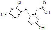 CAS 登录号：77182-38-8， 2-[2-(2,4-二氯苯氧基)-5-羟基苯基]乙酸
