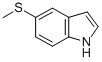 structure of CAS# 77248-65-8, 5-Methylsulfanyl-1H-Indole;2-(5-(Methylthio)-2-Nitrostyryl)Hydrazinecarboxamide;1H-Indole, 5-(Methylthio)-;5-METHYLSULFANYL-1H-INDOLE