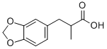 结构式 CAS# 77269-66-0, 2-甲基-3-[(3,4-亚甲二氧基)苯基]丙酸